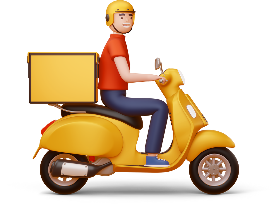 Delivery Man 3D Render